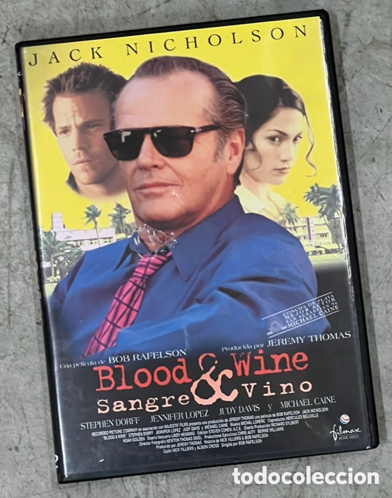 Cine: Pelicula. &ldquo;Sangre & Vino&rdquo;. Bob Rafelson. 1997. Filmax.