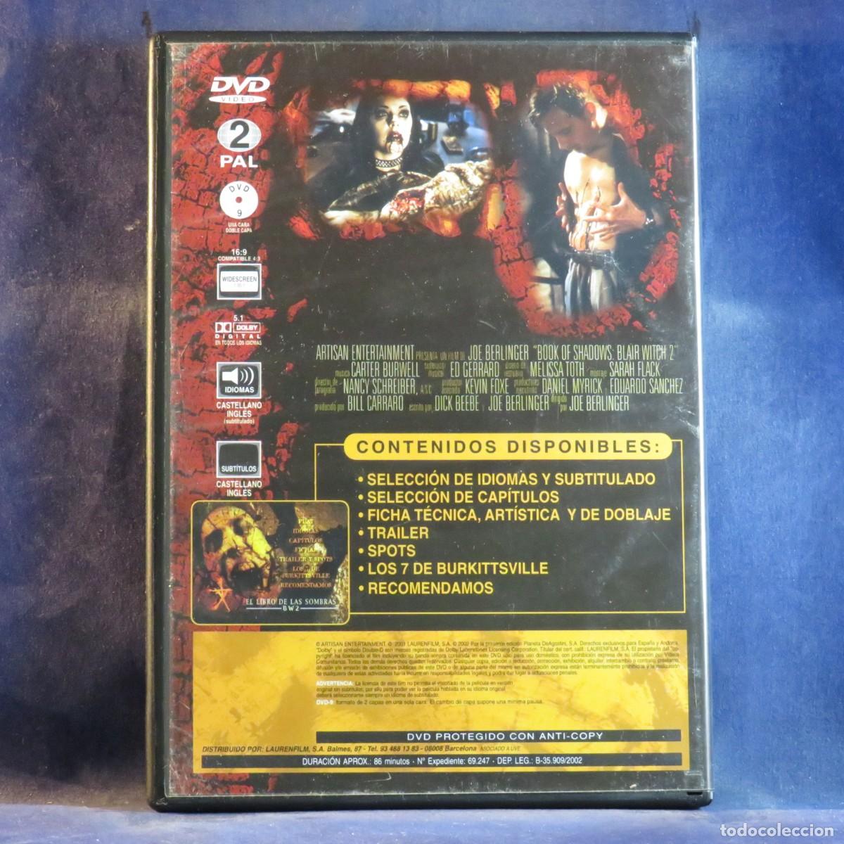 Cine: EL LIBRO DE LAS SOMBRAS - DVD - Foto 2