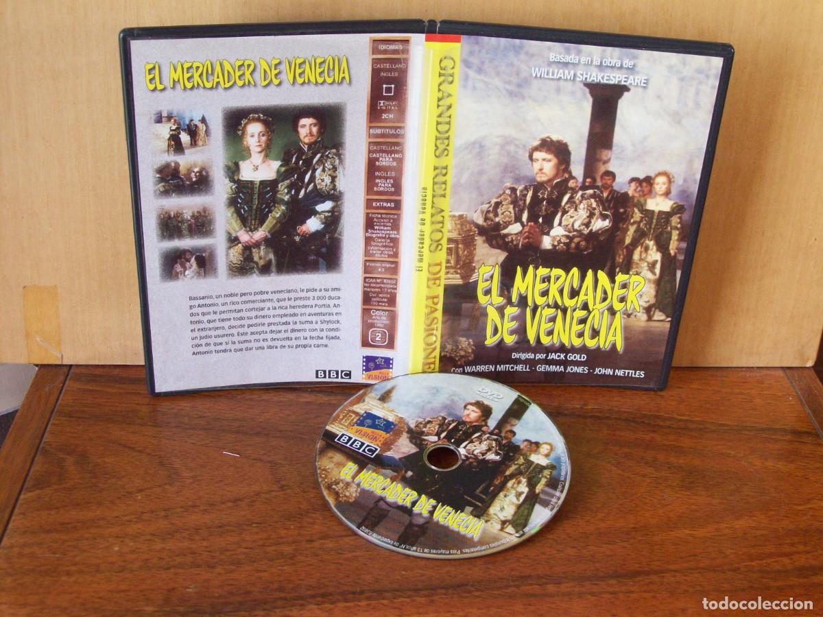 Cine: EL MERCADER DE VENECIA - WARREN MITCHELL - GEMMA JONES - JOHN NETTLES - DVD CAJA FINA
