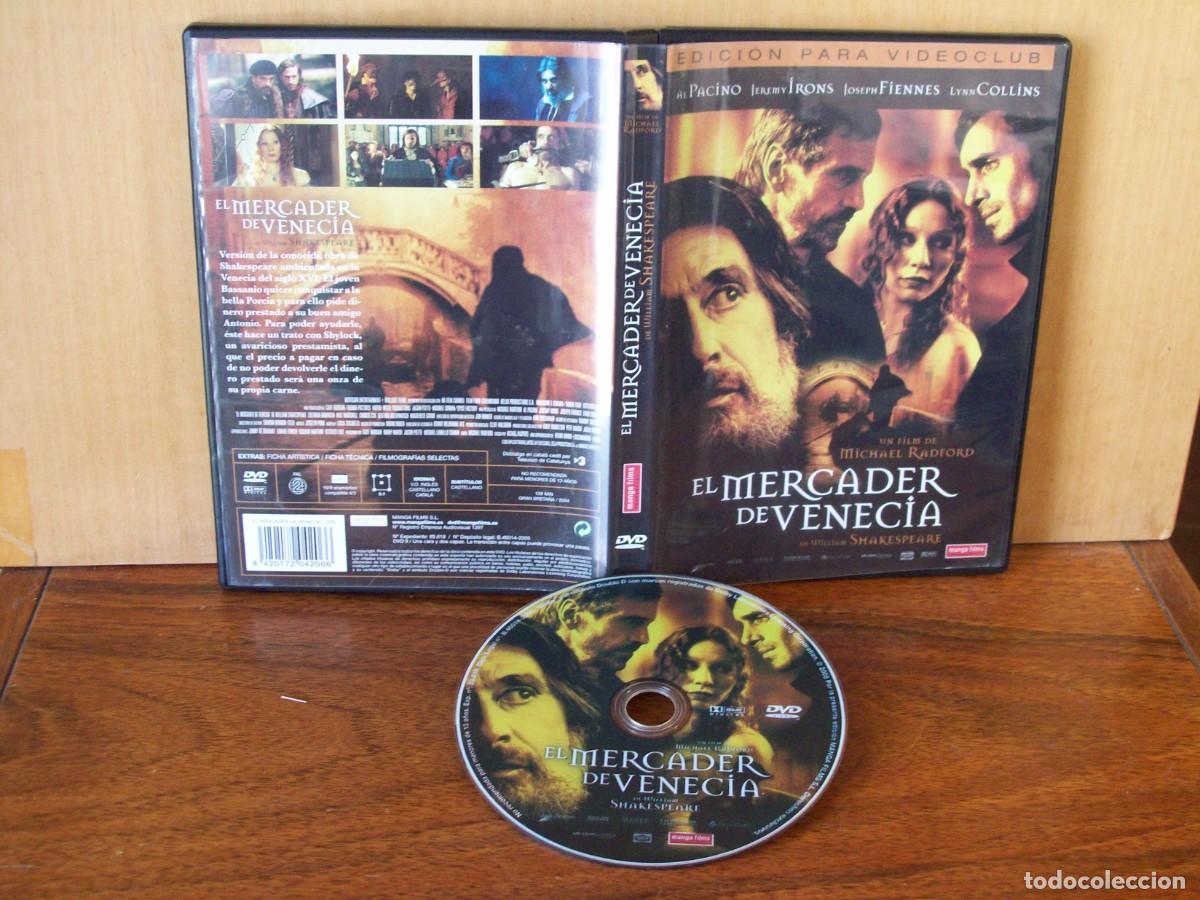 Cine: EL MERCADER DE VENECIA - AL PACINO - JEREMY IRONS - LYNN COLLINS - DVD EDICIO VIDEOCLUB