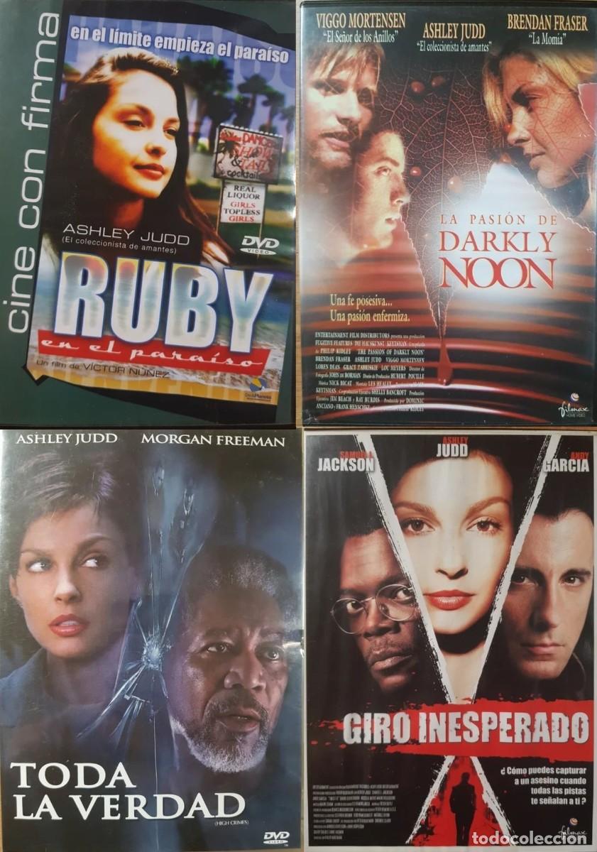 Cine: Lote 4 DVDs Ashley Judd: Thriller + Cine Independiente (Ruby, Darkly Noon...)