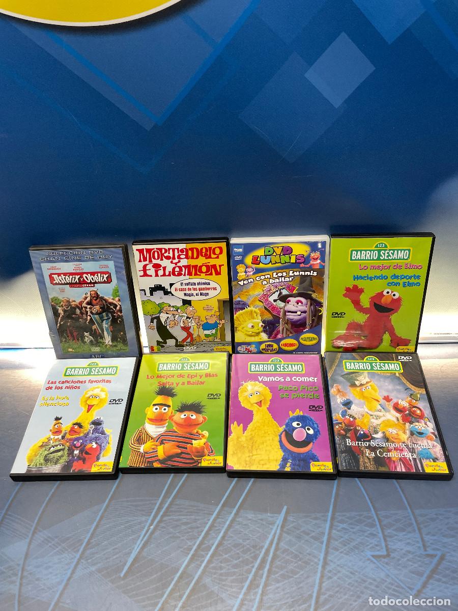 Cine: Lote de 8 DVDS peliculas infantiles barrio sesamo y mas