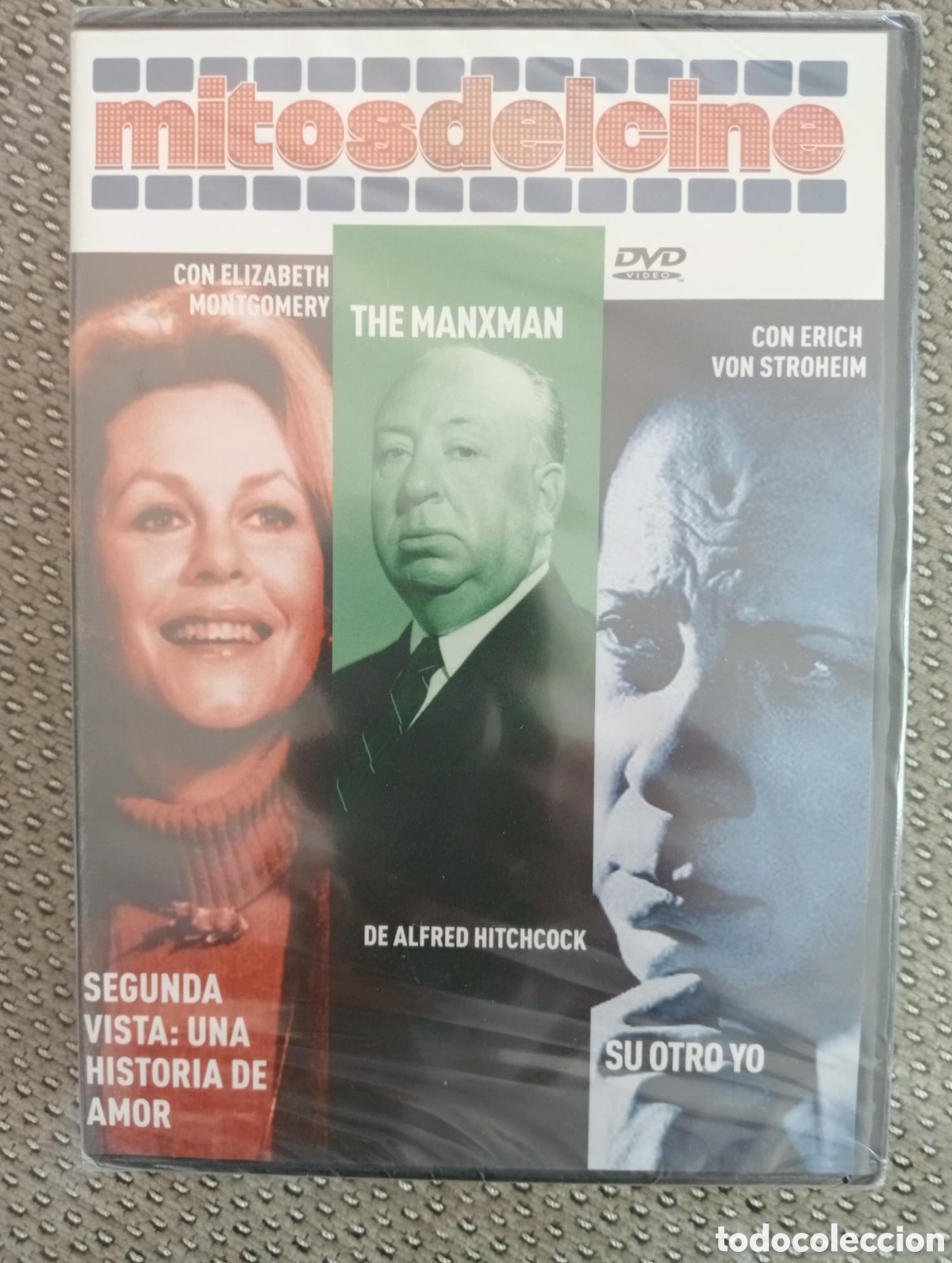 Cine: Segunda visita: una historia de amor. The manxman. Su otro yo. Mitos del cine. DVD. Nuevo Precintado