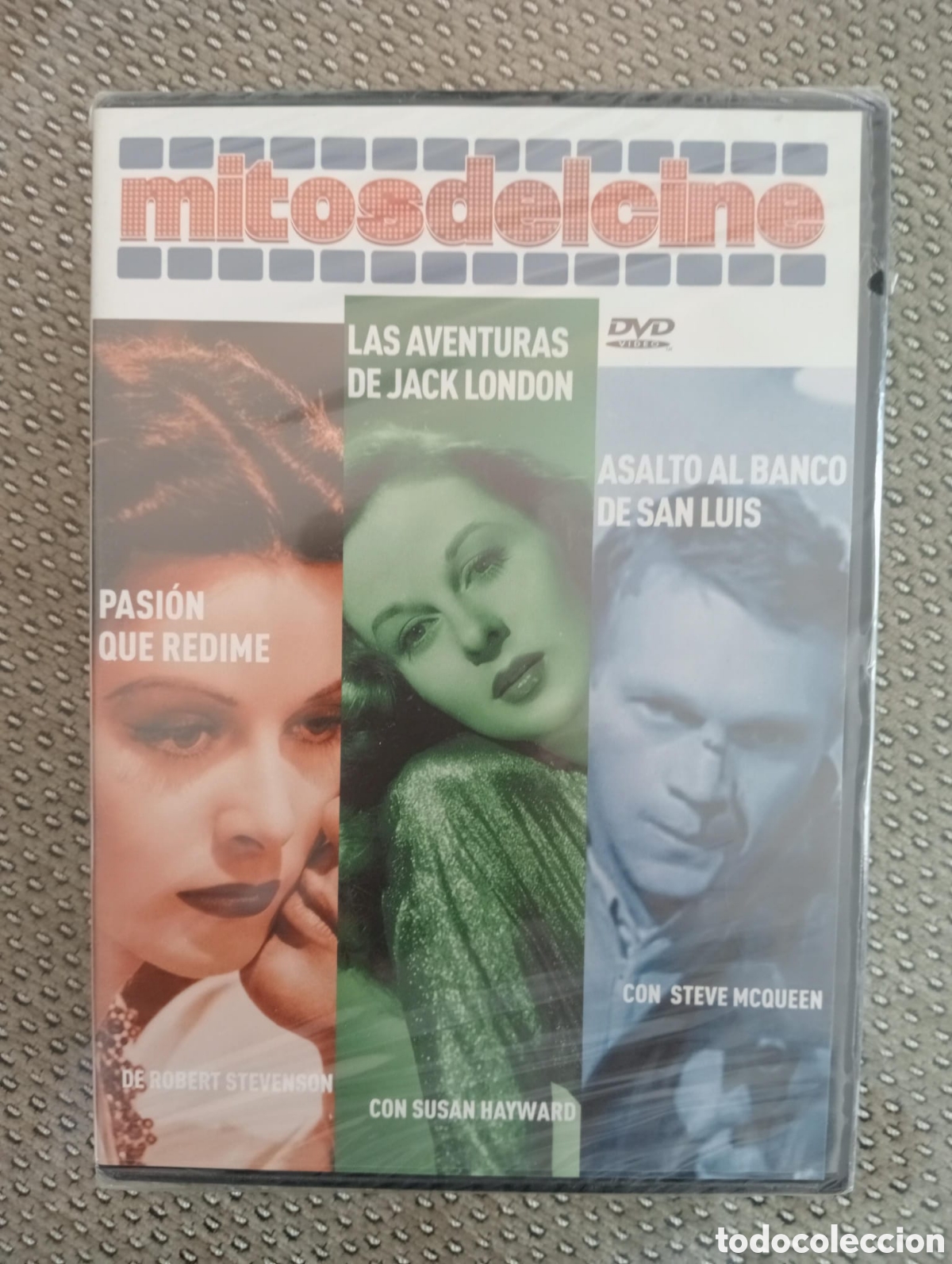 Cine: Pasi&oacute;n que redime. Las aventuras de Jack London. Asalto al Banco de San Luis. Mitos del cine. DVD