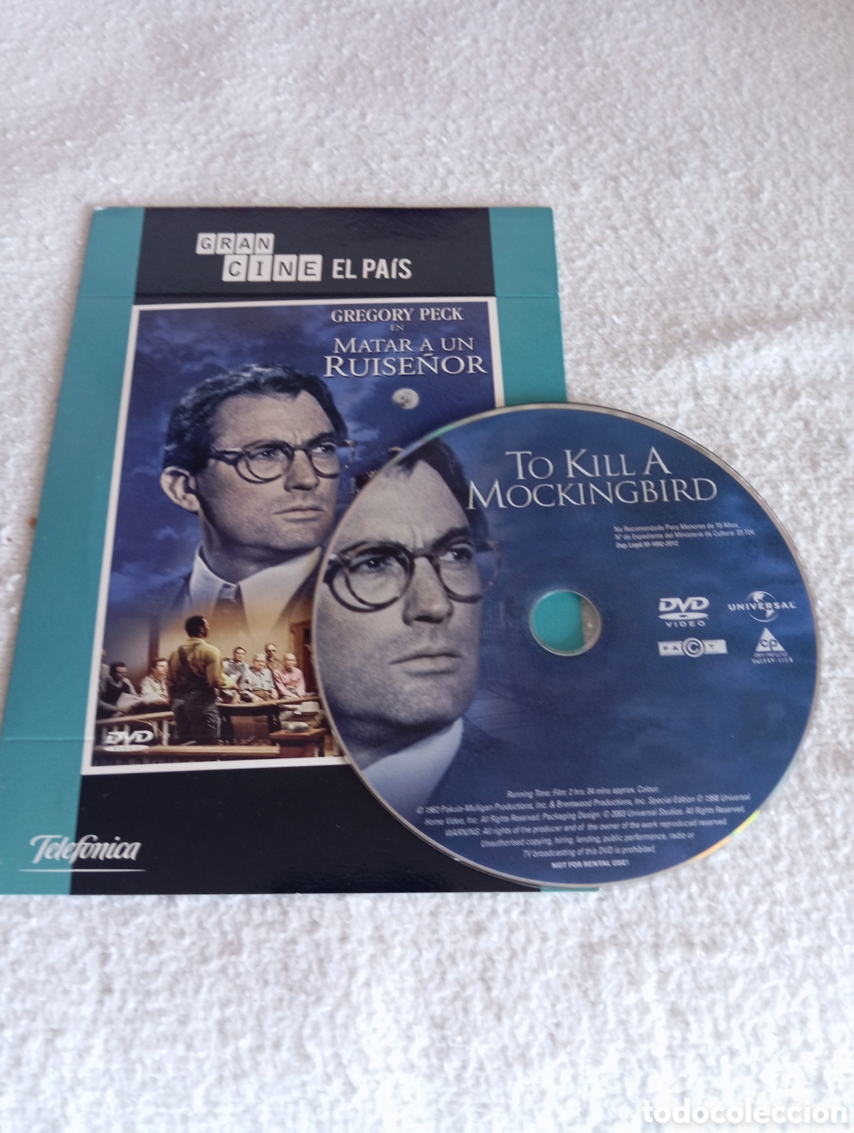 Cine: DVD Matar a un Ruise&ntilde;or DVD | Gregory Peck | Gran Cine El Pa&iacute;s | Cl&aacute;sico Universal