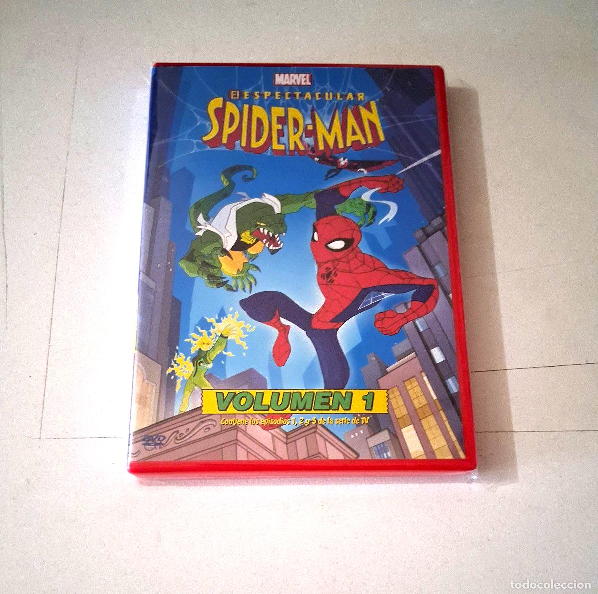 Cinema: DVD &rdquo;EL ESPECTACULAR SPIDER-MAN VOLUMEN 1&rdquo; MARVEL DIBUJOS SERIE TV CAP 1,2,3