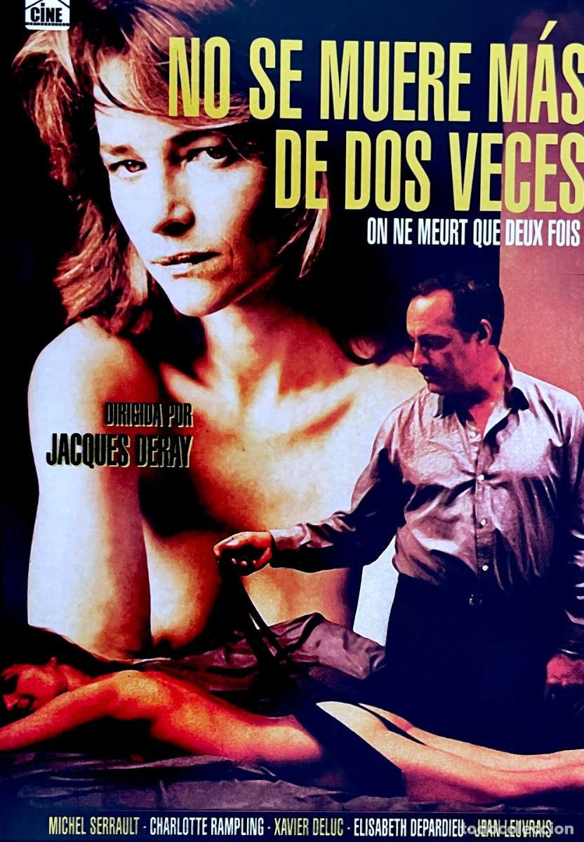 Cine: NO SE MUERE M&Aacute;S DE DOS VECES. Michel Serrault. Charlotte Rampling. Jacques Deray. CASI NUEVO.