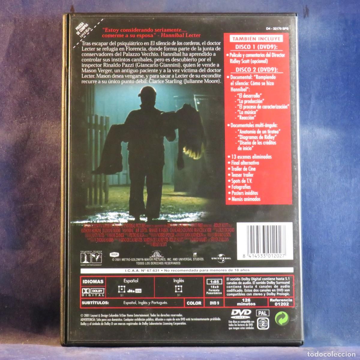 Cine: HANNIBAL - 2 DVD --- - Foto 2