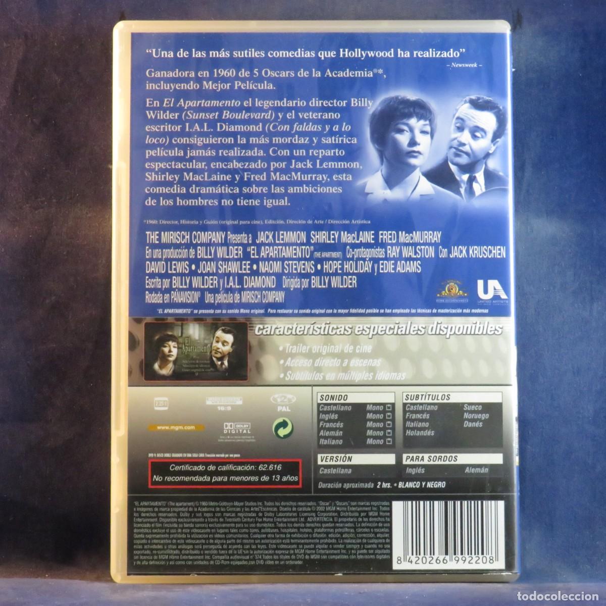 Cine: EL APARTAMENTO - DVD - Foto 2