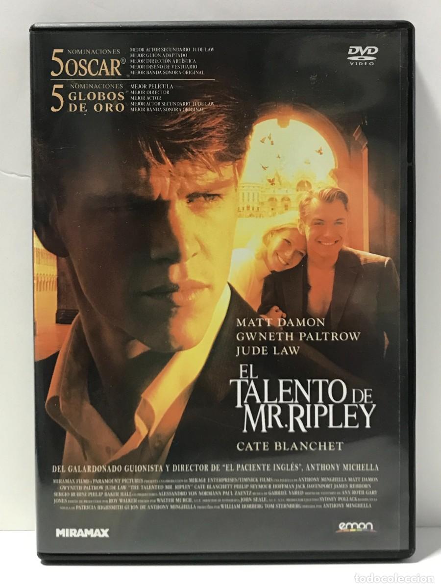 Cin&eacute;ma: DVD EL TALENTO DE MR. RIPLEY - MATT DAMON, GWNETH PALTROW, JUDE LAW (L) (2)