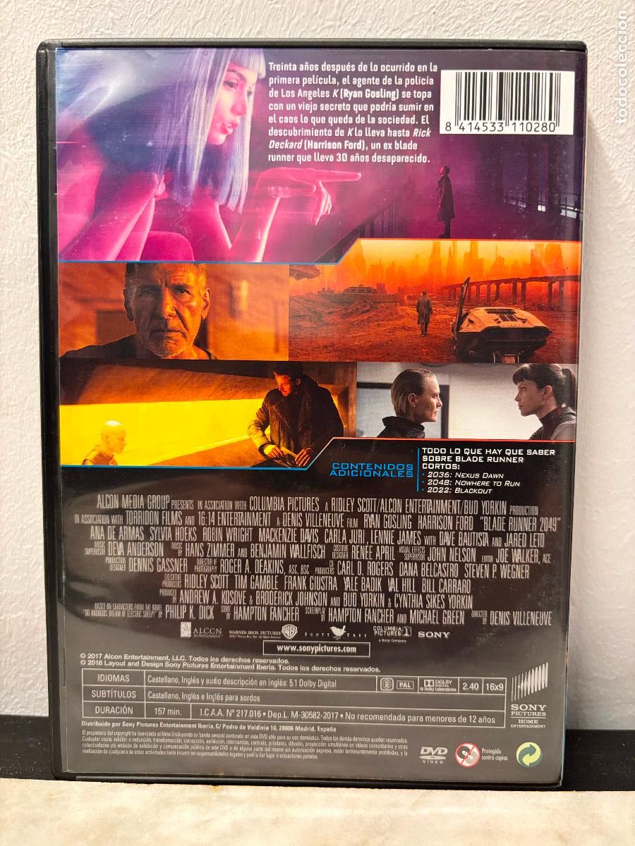 Cine: Blade Runner 2049. DVD - Foto 2