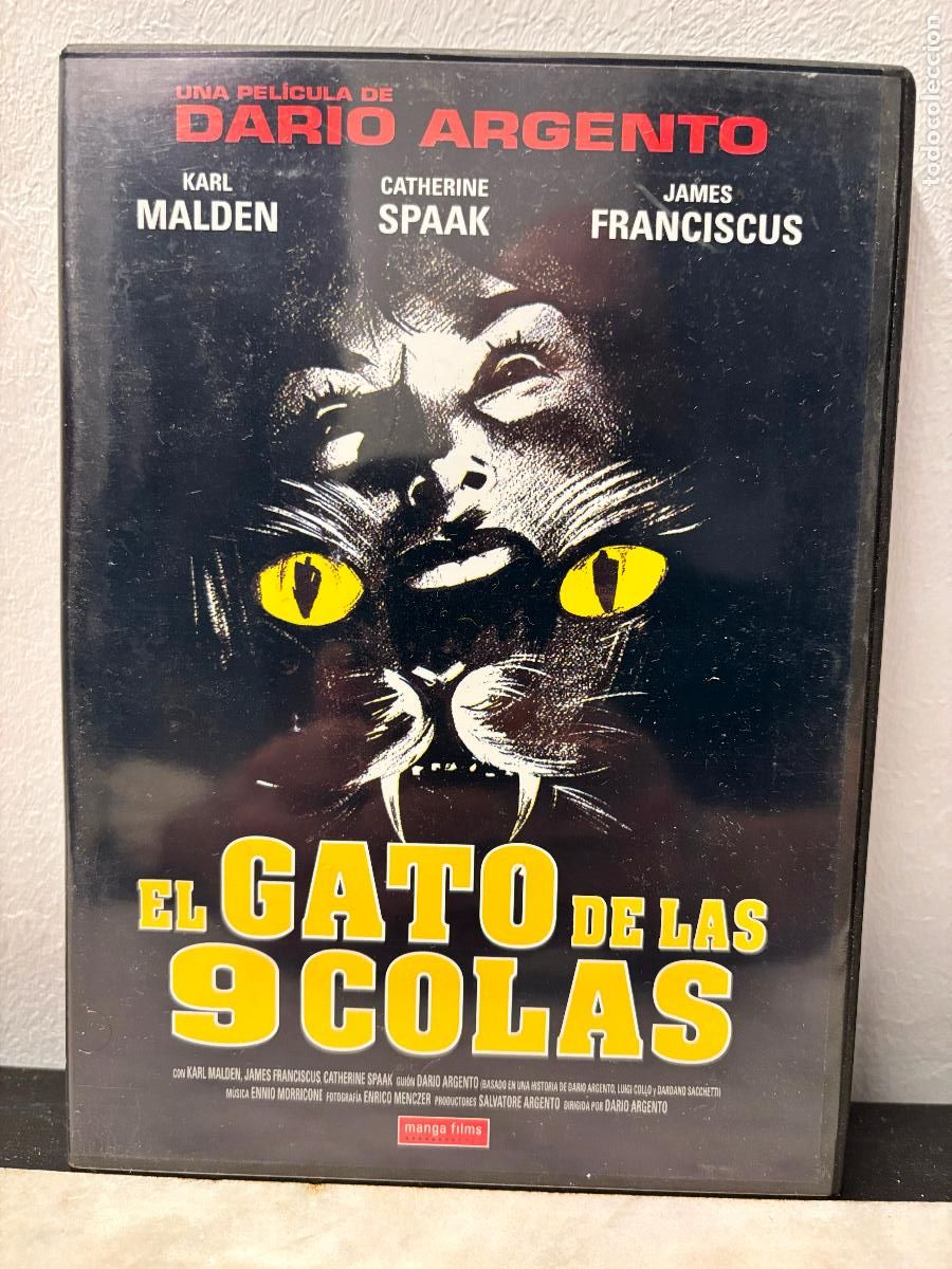 Cine: El gato de las 9 colas. Dar&iacute;o Argento. PEDIDO M&Iacute;NIMO 5&euro;