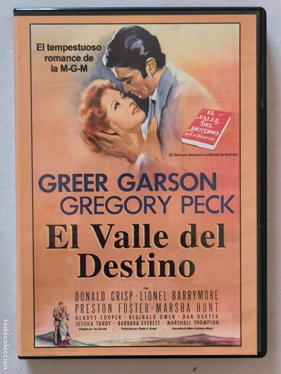 Cine: DVD EL VALLE DEL DESTINO - GREGORY PECK (5Gw)