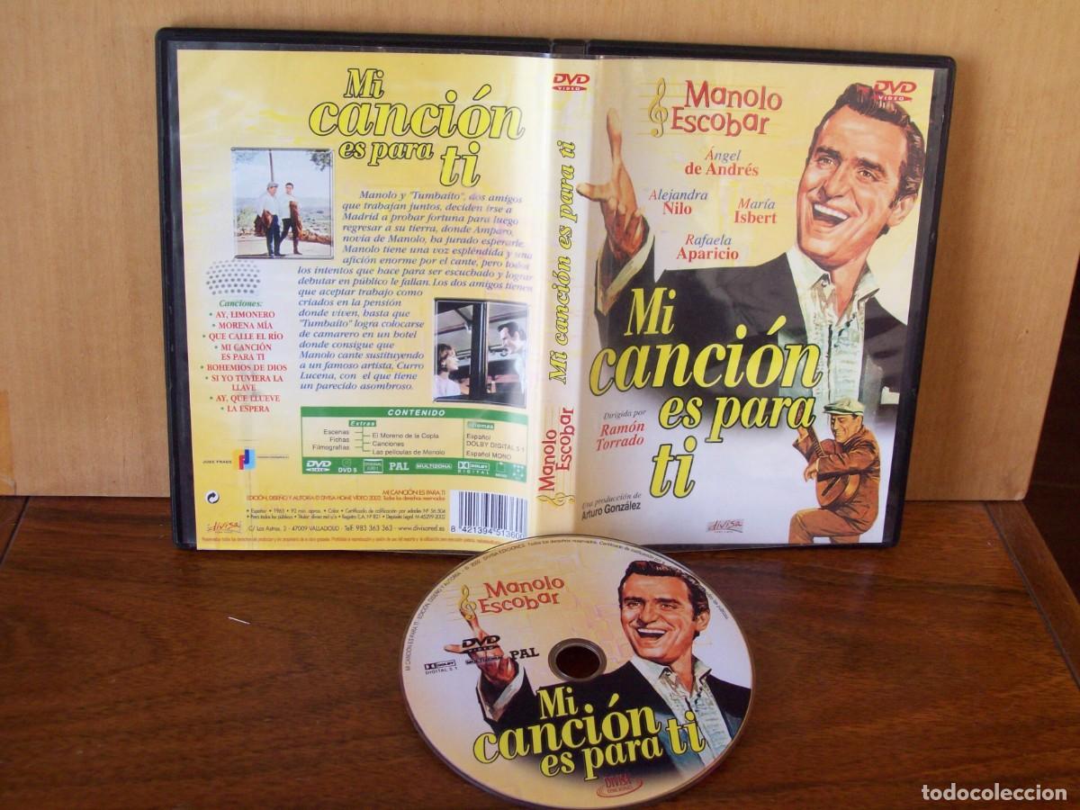 Cine: MI CANCION ES PARA TI - MANOLO ESCOBAR - ANGEL DE ANDRES - ALEJANDRA NILO - DVD