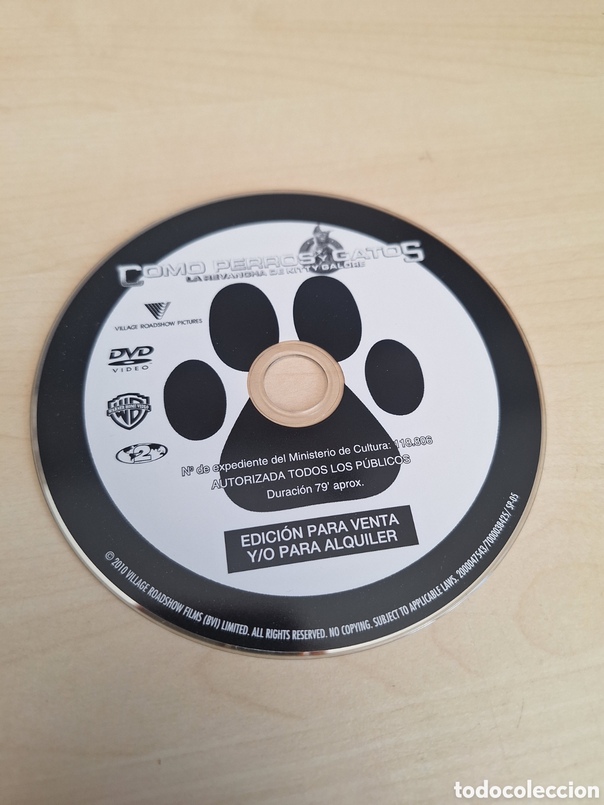 Cine: SD1816 como perros y gatos DVD SOLO DISCO