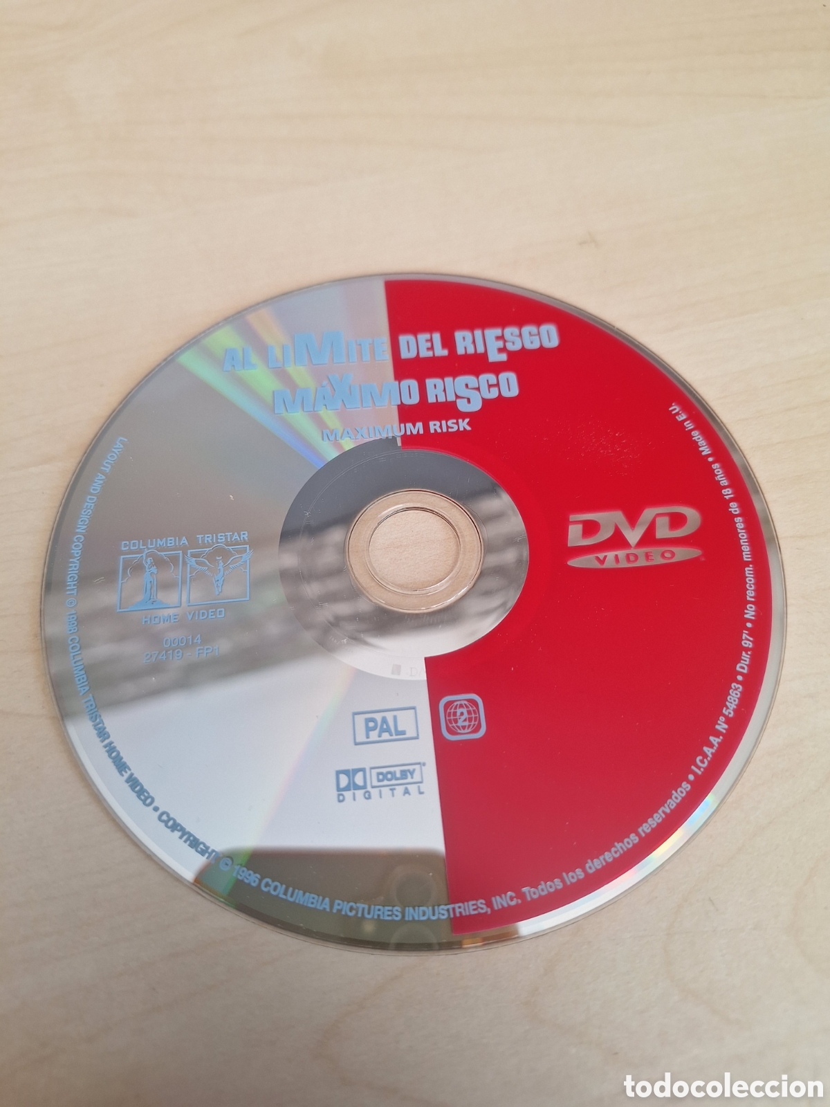 Cine: SD1820 m&aacute;ximo riesgo DVD SOLO DISCO