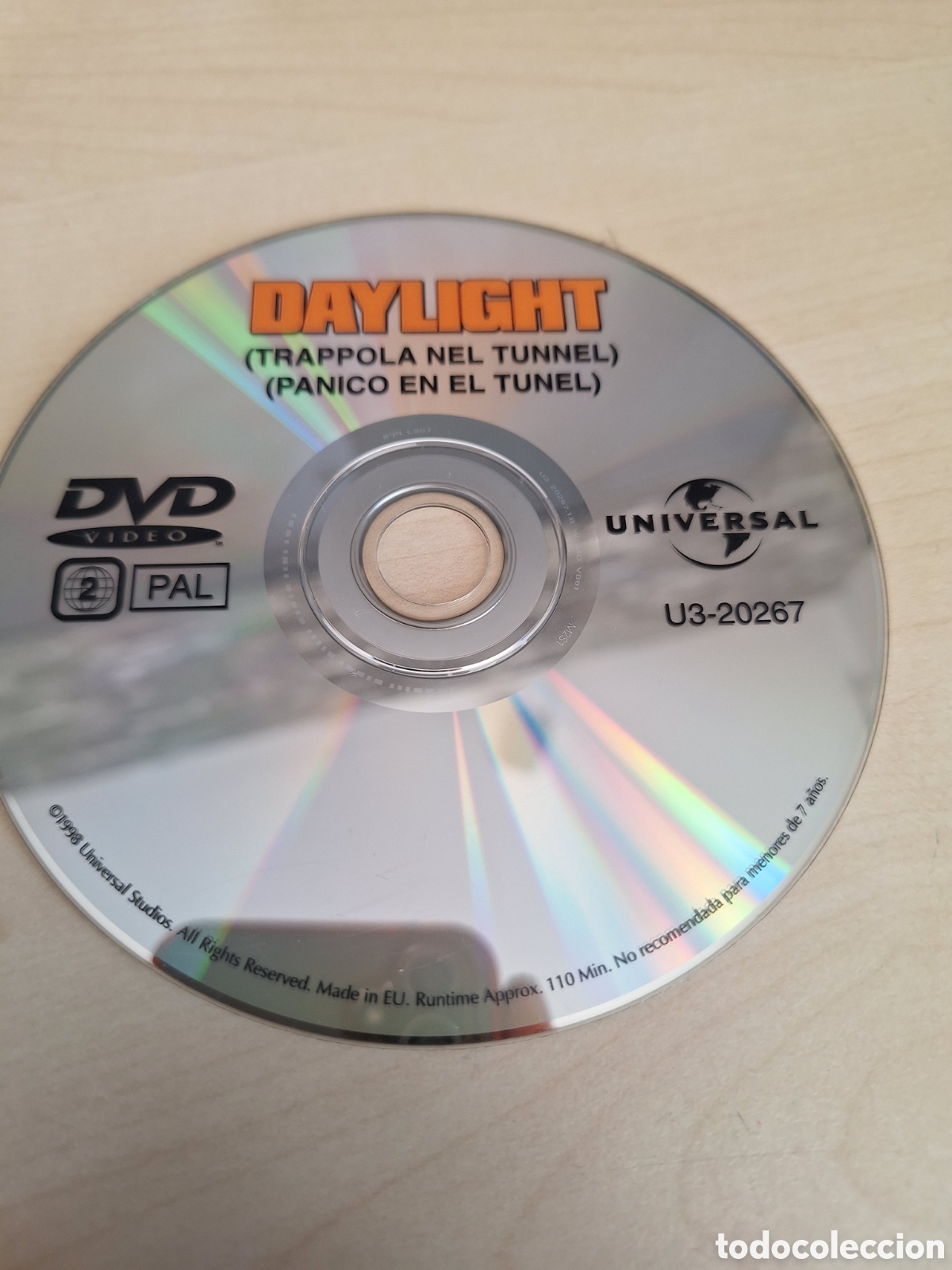 Cine: SD1835 panico en el tunel DVD SOLO DISCO