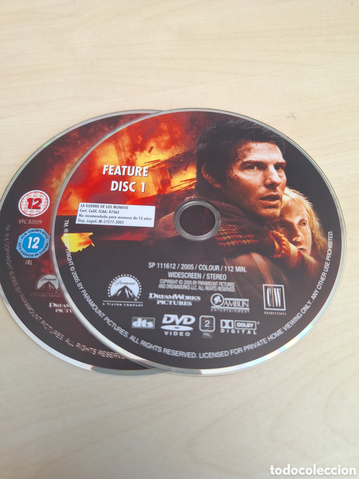Cine: SD1848 la guerra de los mundos DVD SOLO DISCO