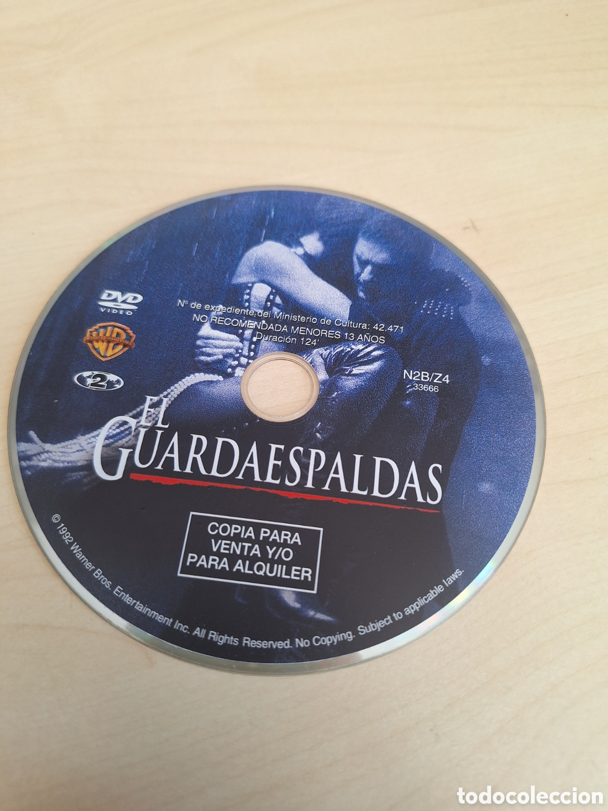 Cine: SD1851 el guardaespaldas DVD SOLO DISCO