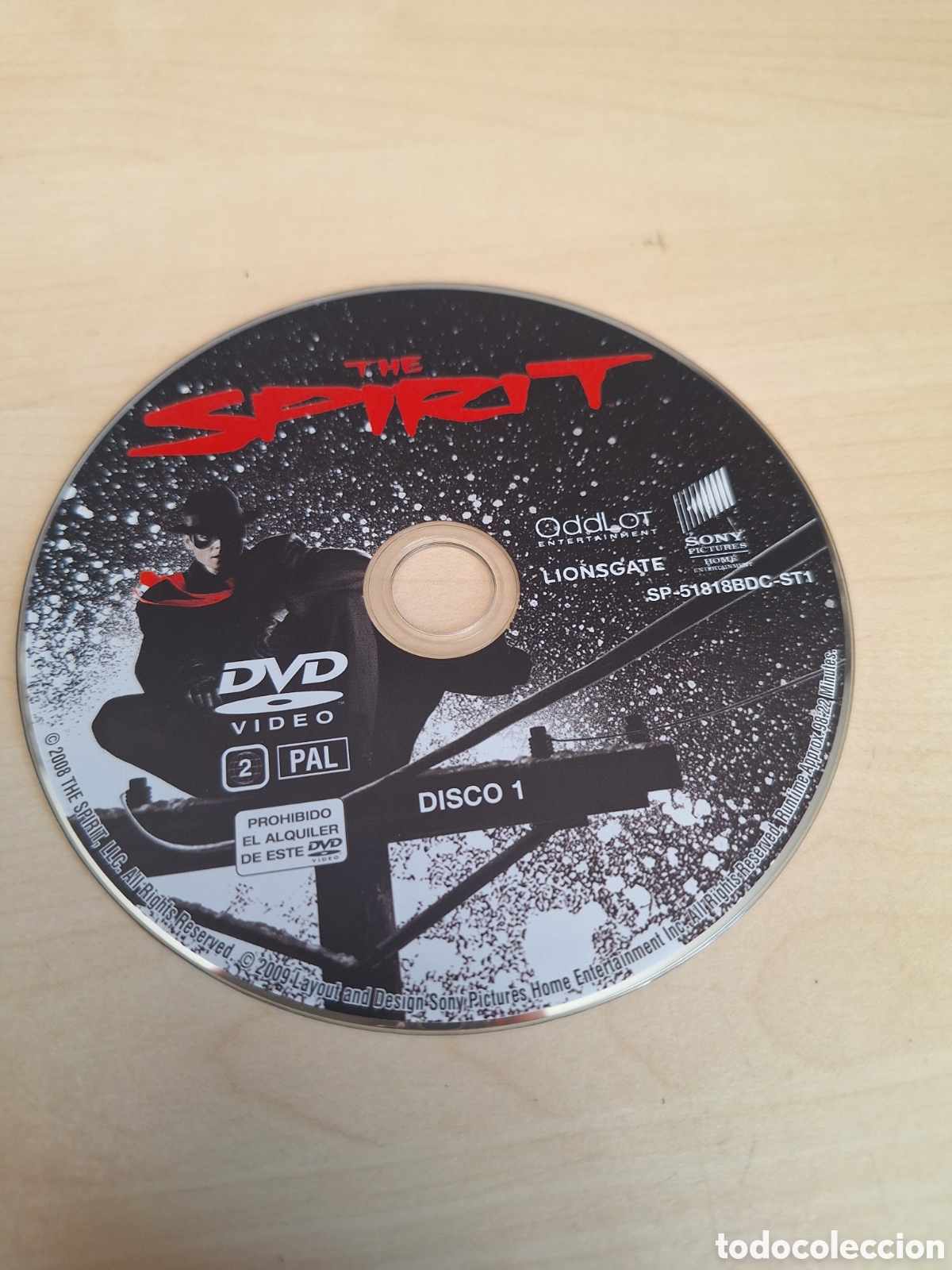 Cine: SD1857 the spirit DVD SOLO DISCO
