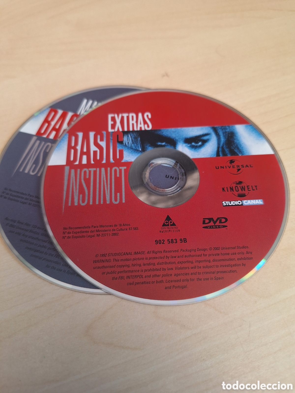 Kino: SD1874 instinto basico DVD SOLO DISCO