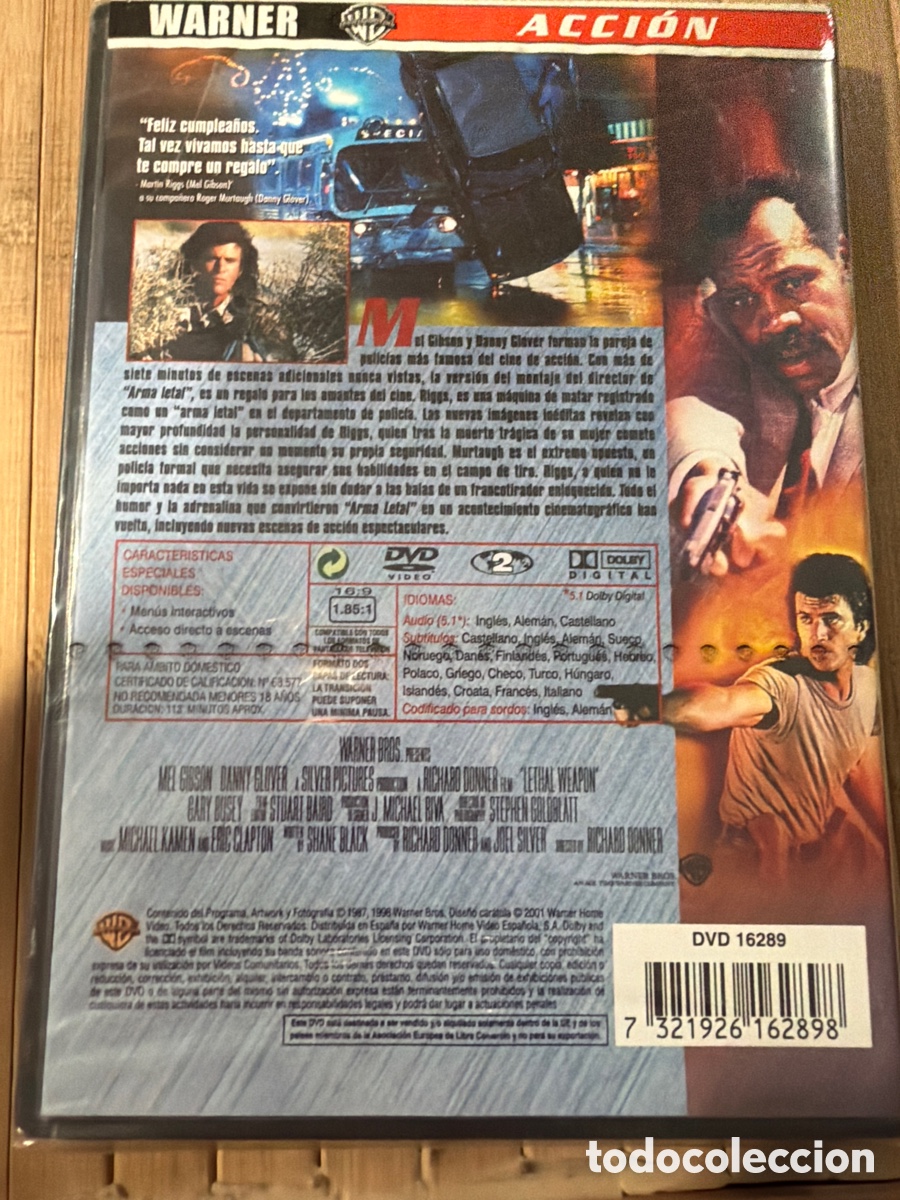 Cine: Arma letal DVD - Precintado - - Foto 2