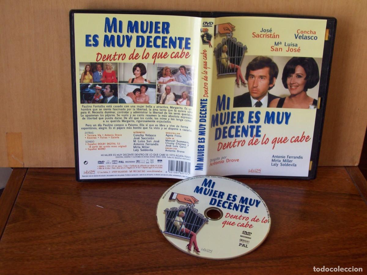 Cine: MI MUJER ES MUY DECENTE - JOSE SACRISTAN - CONCHA VELASCO - M&ordf; LUISA SAN JOSE - DVD