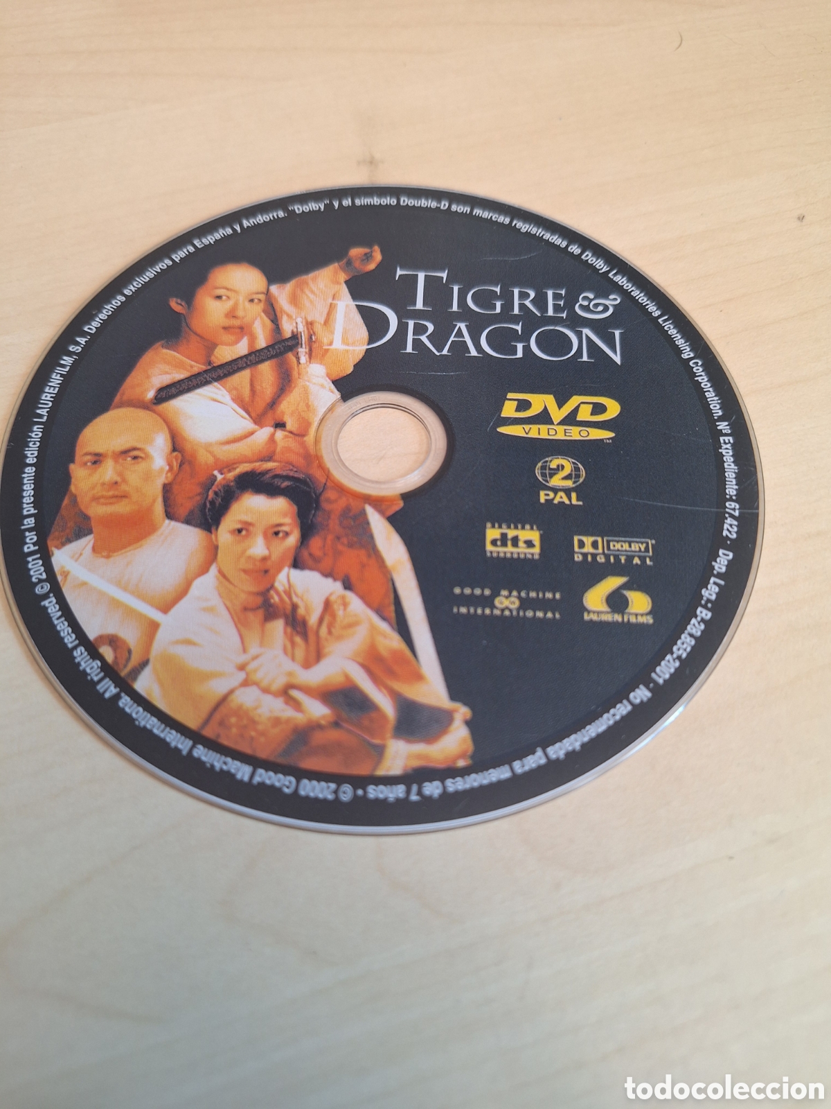 Cine: SD1914 tigre y dragon DVD SOLO DISCO