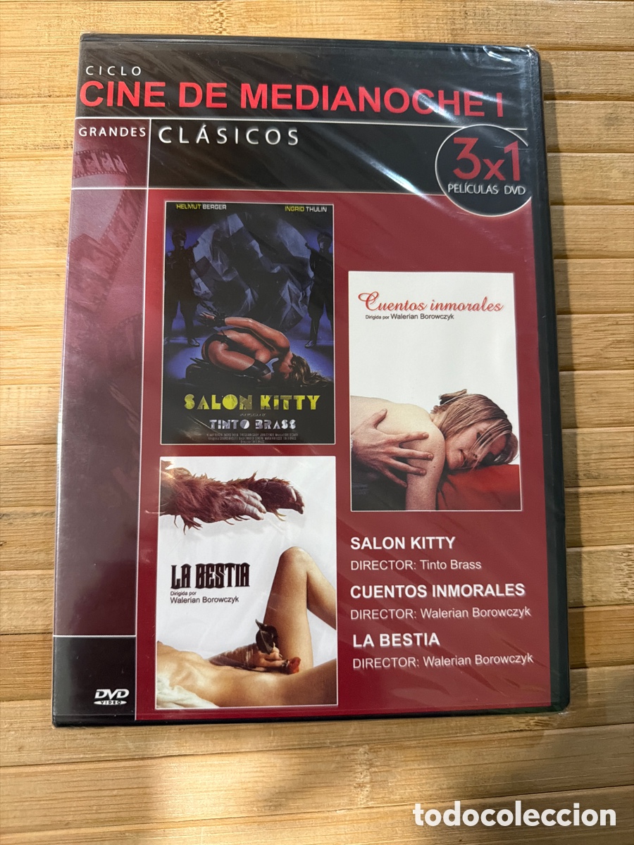 Cine: Ciclo cine de medianoche I ( Sal&oacute;n Kitty + Cuentos inmorales + La bestia ) DVD SLIM - Precintado -