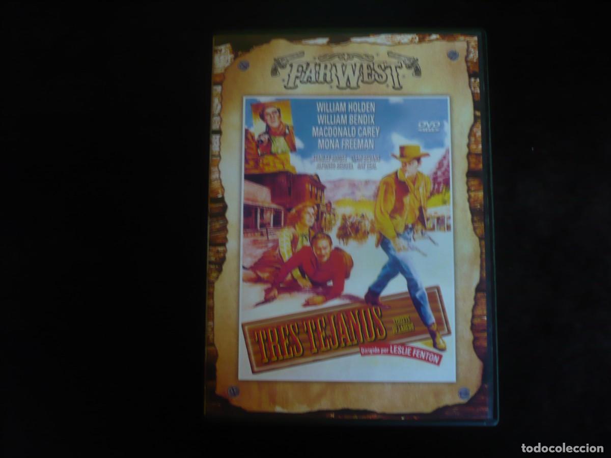 Cine: tres tejanos - william holden - dvd casi como nuevo