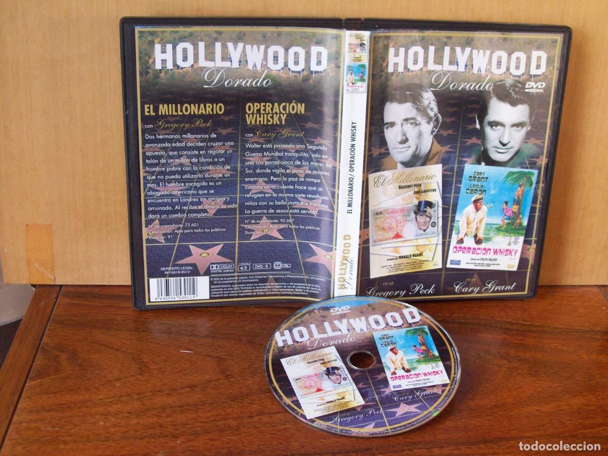 Cine: EL MILLONARIO (GREGORY PECK) + OPERACION WHISKY (CARY GRANT) - 2 PELICULAS EN 1 SOLO DVD