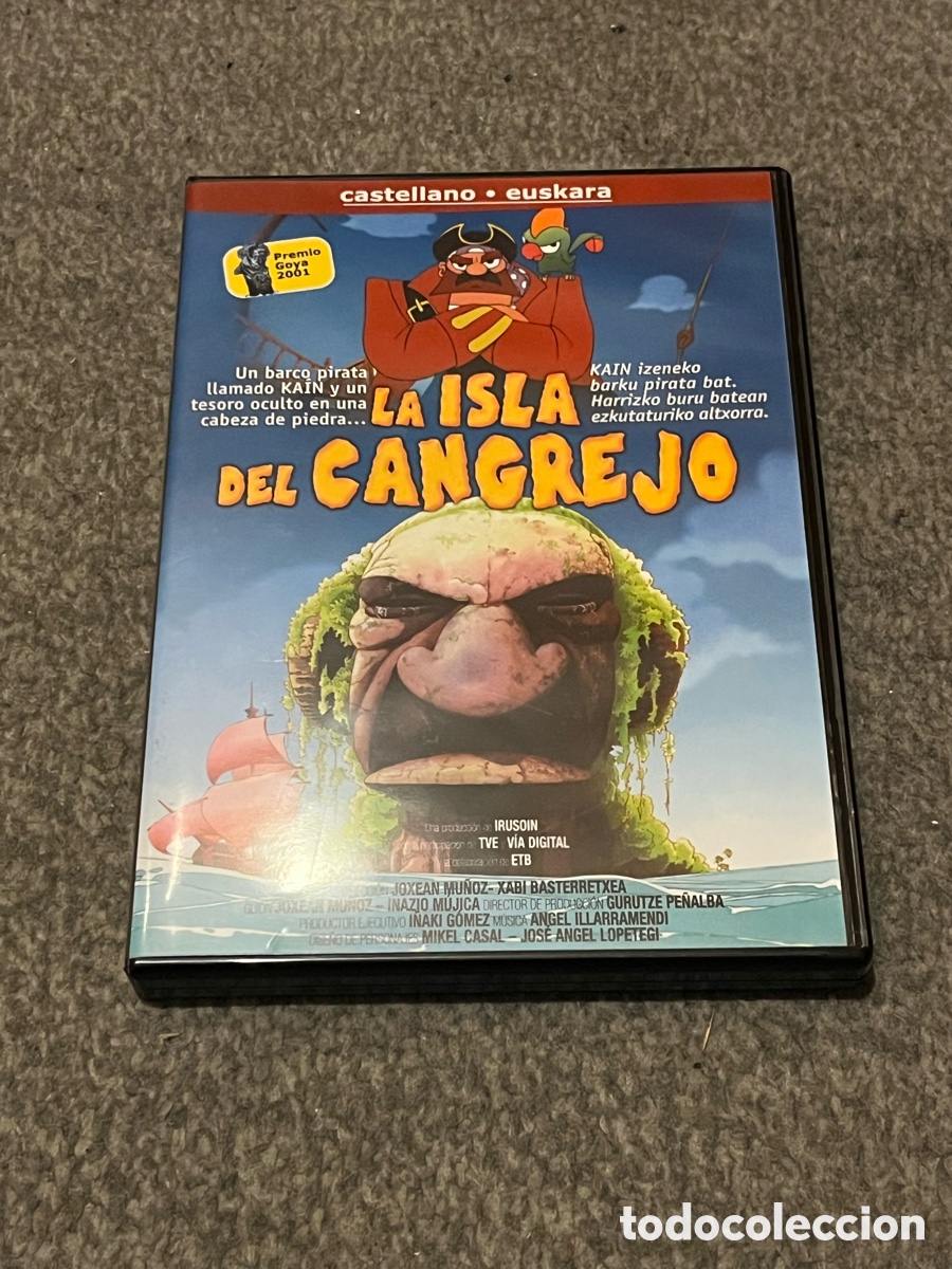 Cine: DVD infantil. LA ISLA DEL CANGREJO (Premio Goya 2001). Euskera, Ingl&eacute;s, Castellano. EITB,TVE, Filmax