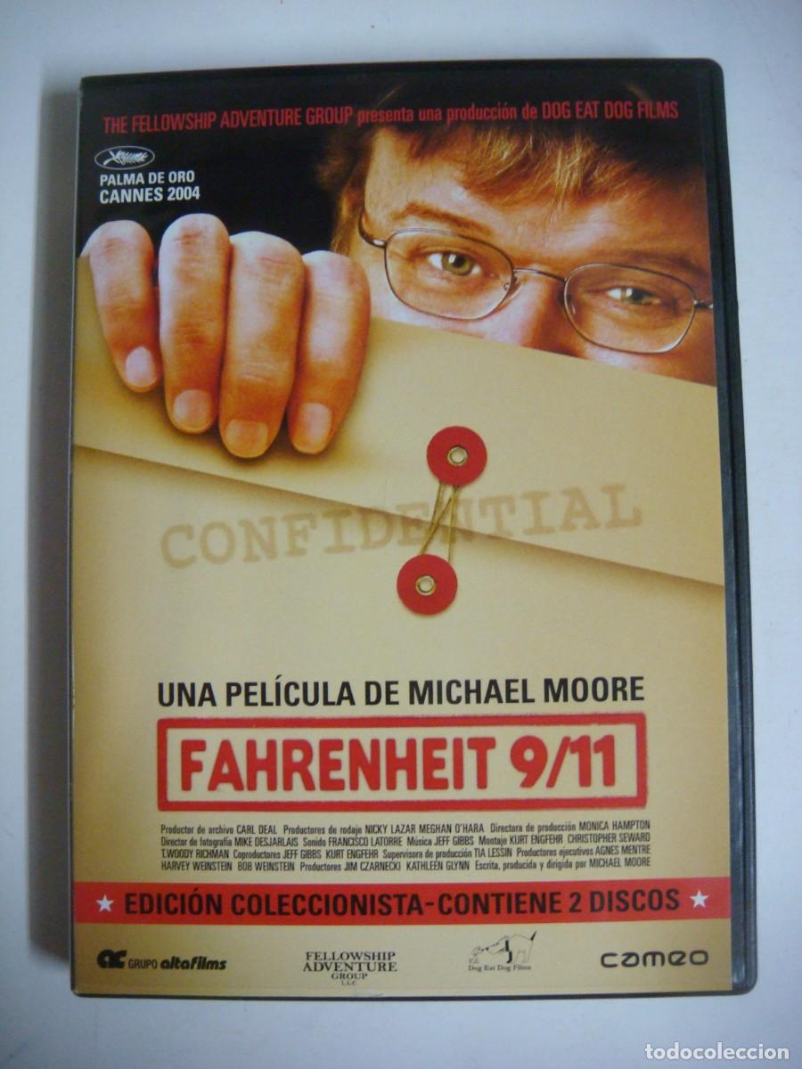 Cine: D.V.D. DE FAHRENHEIT 9/11 DE MICHAEL MOORE 2 DISCOS-(G)-CAJ-N&ordm;-2