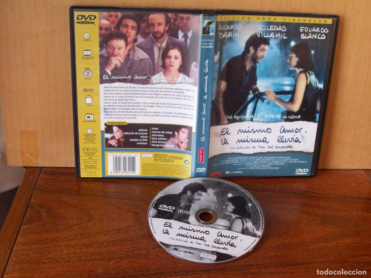 Cine: EL MISMO AMOR, LA MISMAA LLUVIA - RICARDO DARIN - SOLEDAD VILLAMIL - DVD EDICION ALQUILER