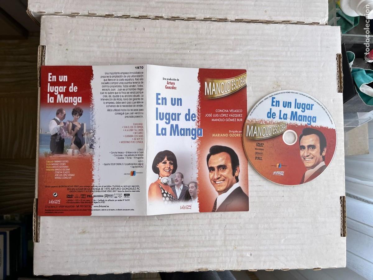 Cine: EN UN LUGAR DE LA MANGA - MANOLO ESCOBAR - PELICULA DVD CAJA CARTON ULTRAFINO KREATEN