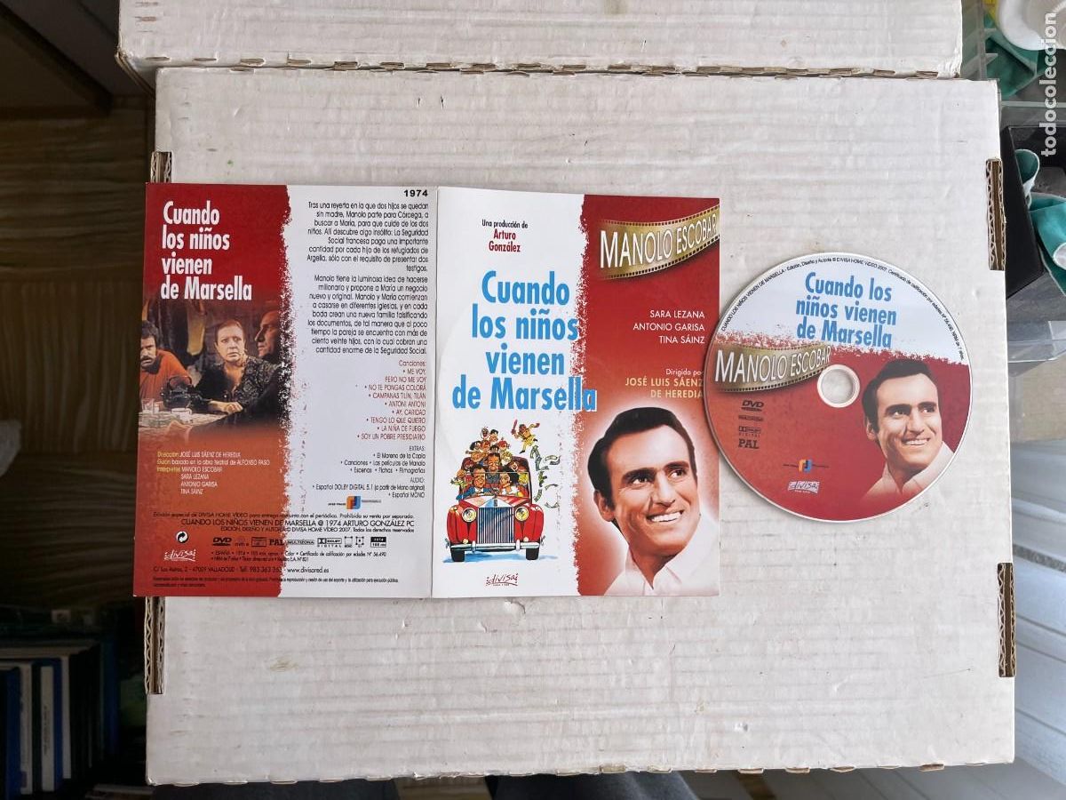 Cine: CUANDO LOS NI&Ntilde;OS VIENEN DE MARSELLA - MANOLO ESCOBAR - PELICULA DVD CAJA CARTON ULTRAFINO KREATEN