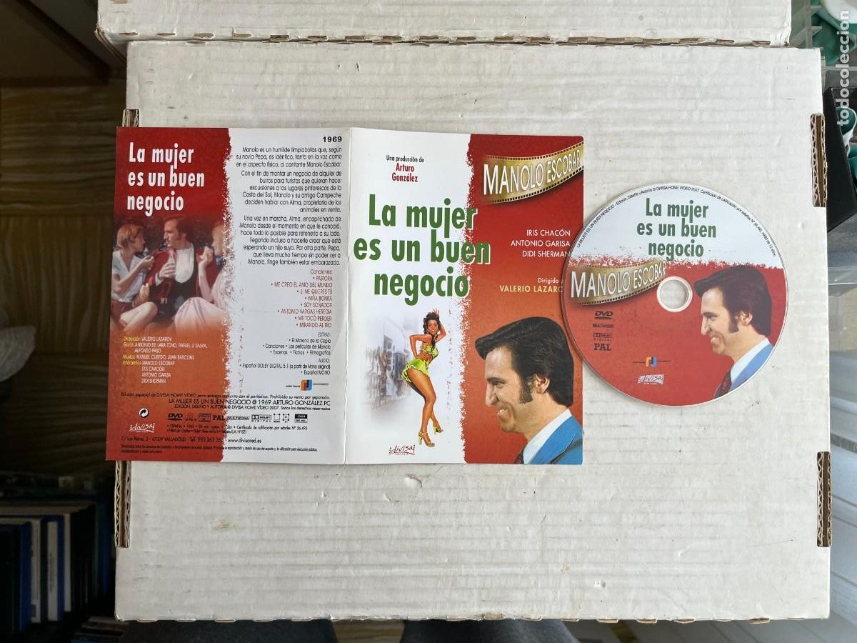 Cine: LA MUJER ES UN BUEN NEGOCIO - MANOLO ESCOBAR - PELICULA DVD CAJA CARTON ULTRAFINO KREATEN