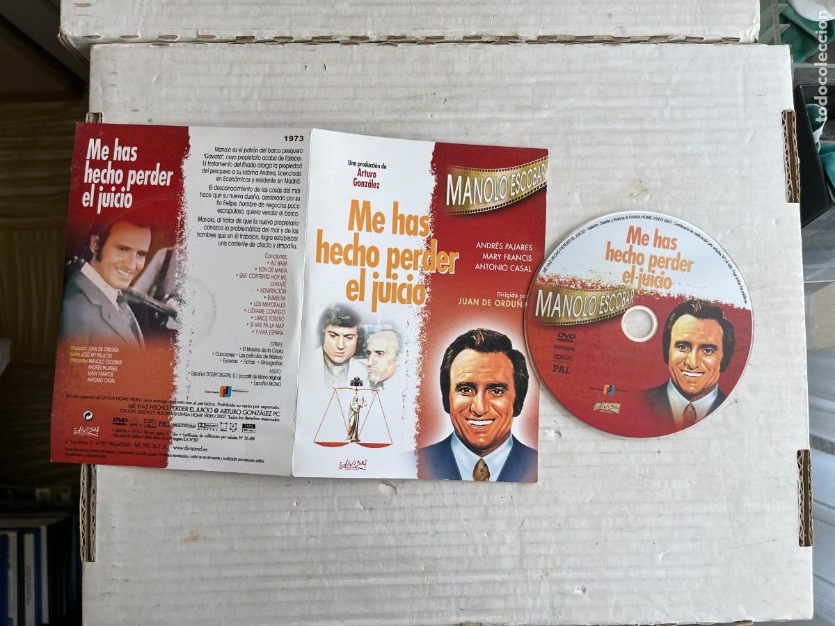 Cine: ME HAS HECHO PERDER EL JUICIO - MANOLO ESCOBAR - PELICULA DVD CAJA CARTON ULTRAFINO KREATEN