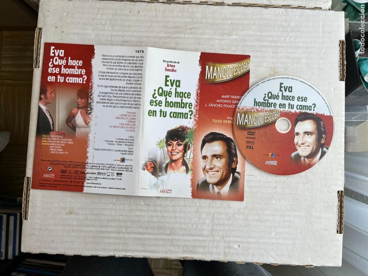Cine: EVA QUE HACE ESE HOMBRE EN TU CAMA - MANOLO ESCOBAR - PELICULA DVD CAJA CARTON ULTRAFINO KREATEN