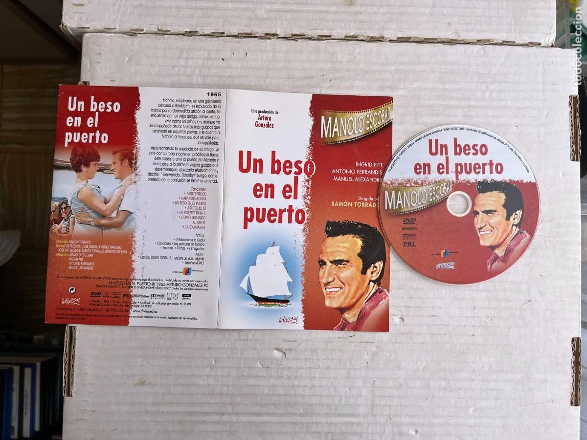 Cine: UN BESO EN EL PUERTO - MANOLO ESCOBAR - PELICULA DVD CAJA CARTON ULTRAFINO KREATEN