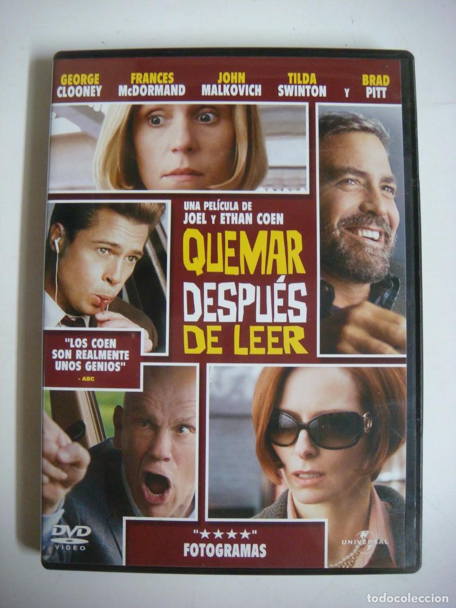 Cine: D.V.D. DE QUEMAR DESPUES DE LEER CON GEORGE CLOONEY-(G)-CAJ-N&ordm;-3