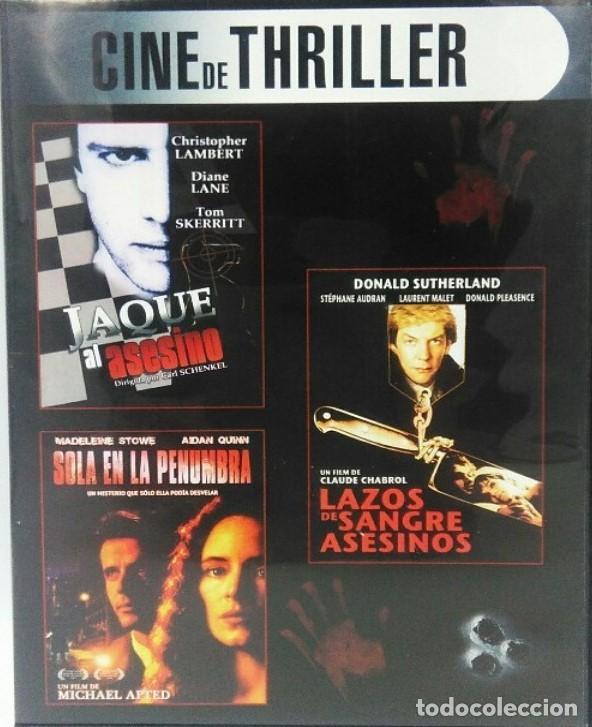 Cine: Cine de Thriller - Jaque al Asesino - Sola en la Penumbra - Lazos de Sangre Asesinos DVD Nuevo P.