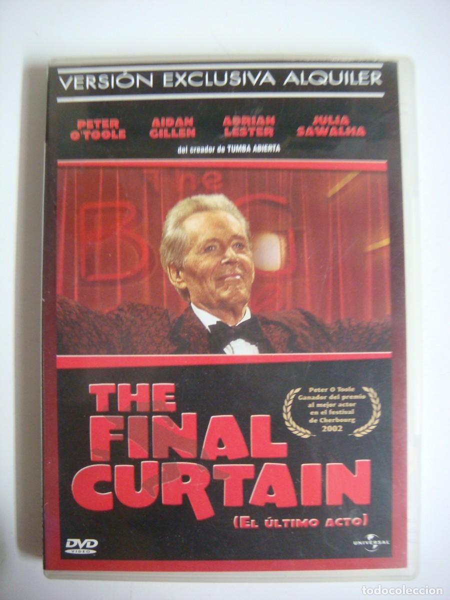 Cine: D.V.D. DE THE FINAL CURTAIN CON PETER O'TOOLE-(G)-CAJ-N&ordm;-3