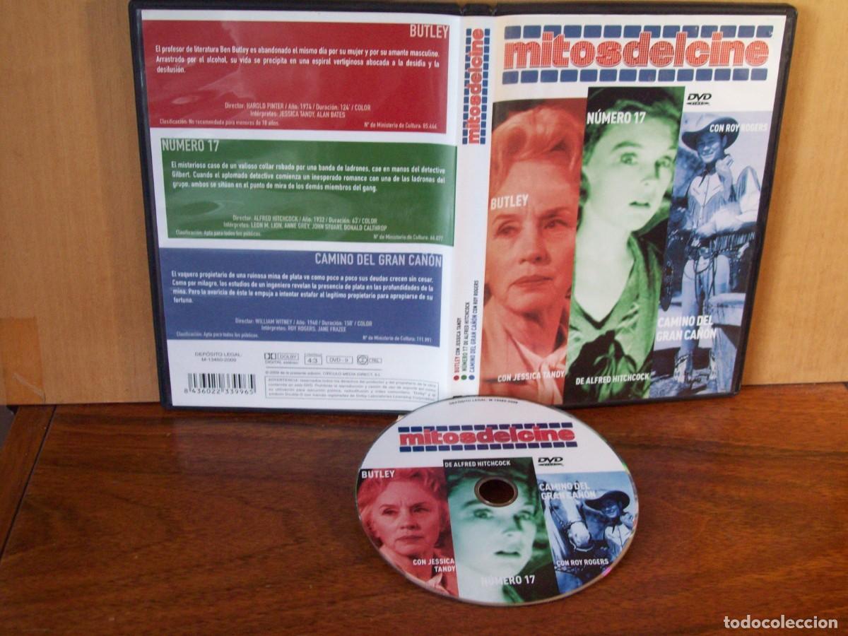 Cine: MITOS DEL CINE : BUTLEY - NUMERO 17 - CAMINO DEL GRAN CA&Ntilde;ON - TRES PELICULAS EN 1 DVD