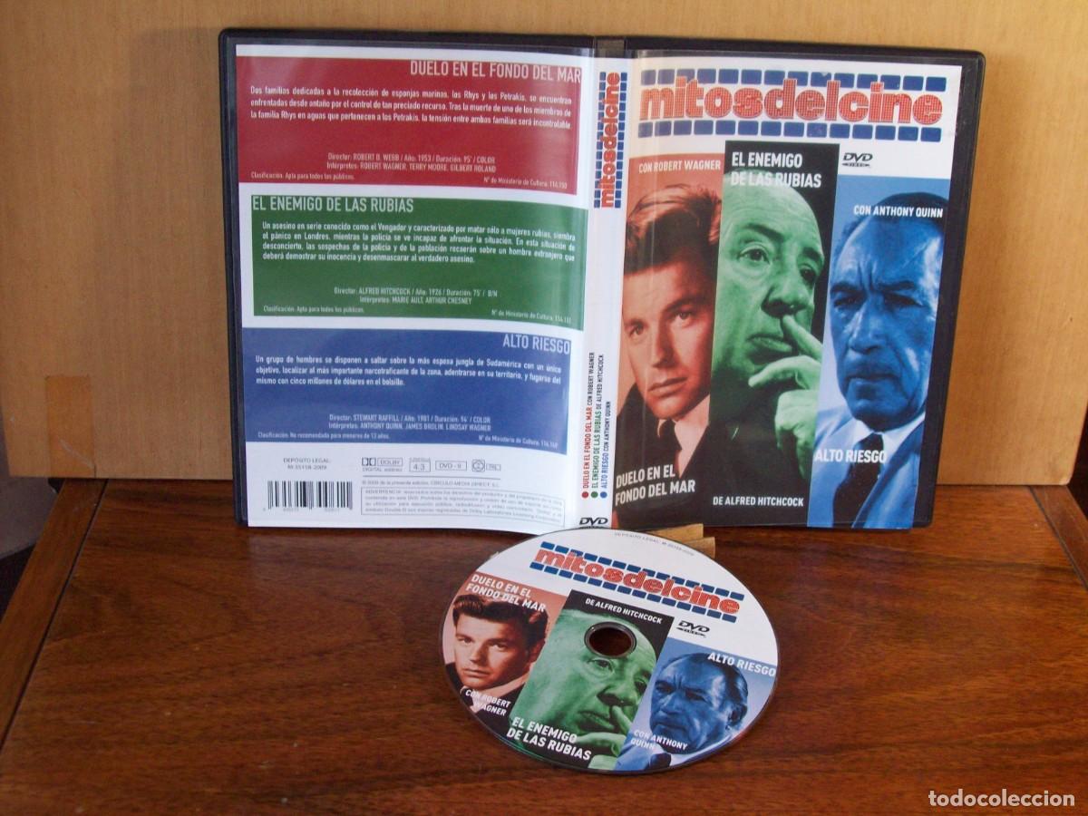 Cine: MITOS DEL CINE: DUELO EN EL FONDO DEL MAR - EL ENEMIGO DE LAS RUBIAS - ALTO RIESGO - 1 DVD