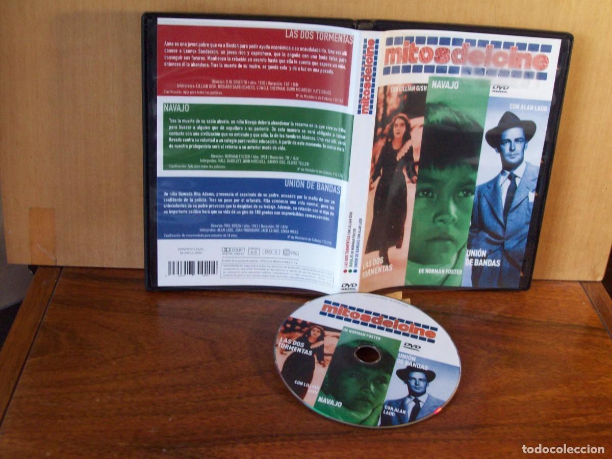 Cine: MITOS DEL CINE: LAS DOS TORMENTAS - NAVAJO - UNION DE BANDAS - 3 PELICULAS EN 1 SOLO DVD