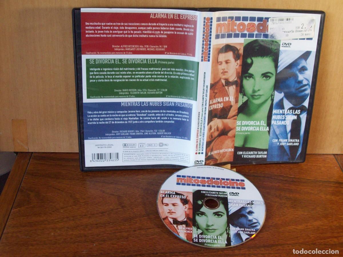 Cine: MITOS DEL CINE - ALARMA EN EL EXPRESO - SE DIVORCIA EL..- MIENTRAS LAS NUBES ... - DVD