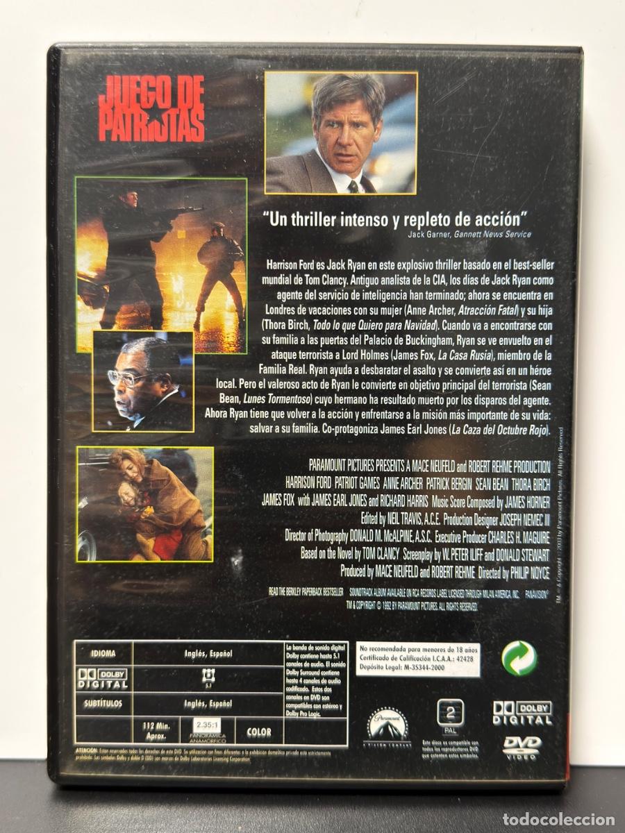 Cine: Juego De Patriotas (DVD) - Foto 2