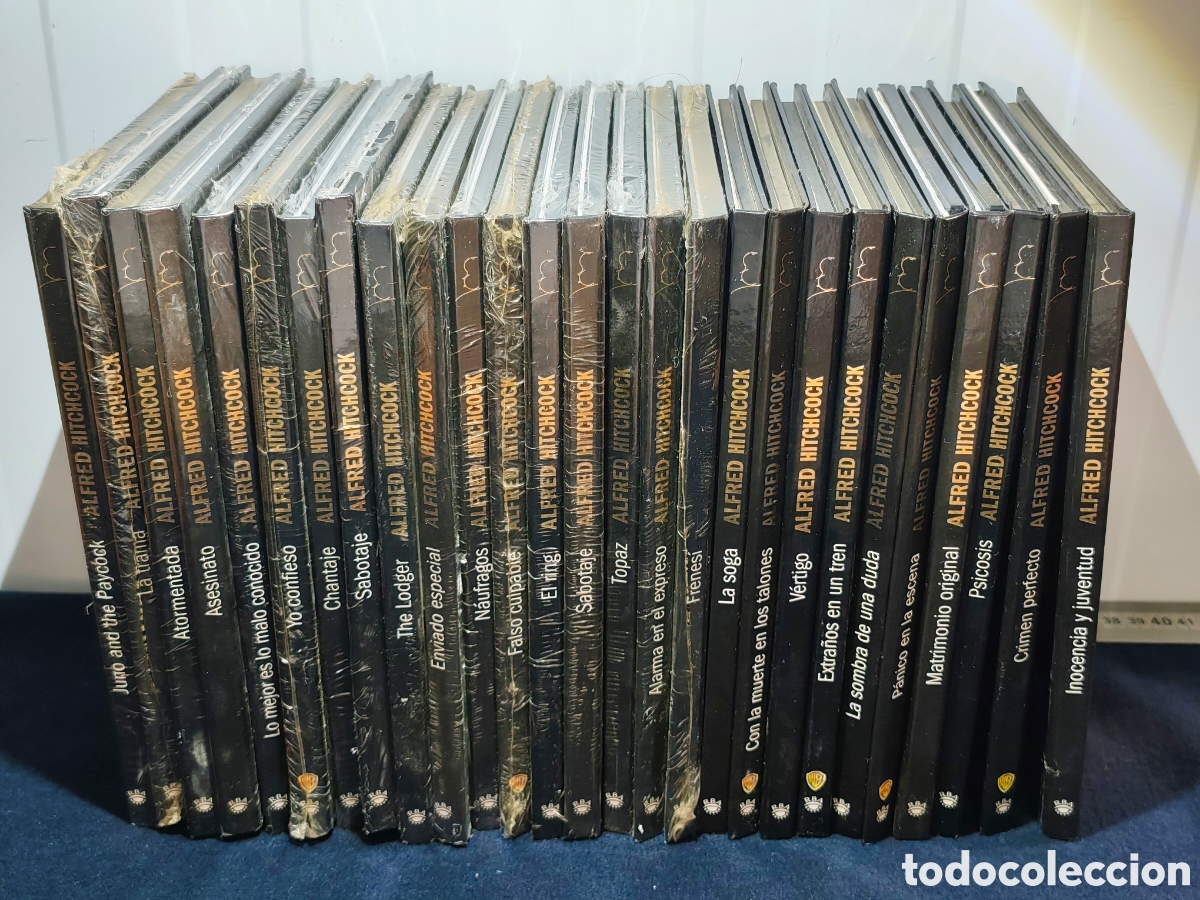 Cinema: Lote 27 DVDs Alfred Hitchcock - Colecci&oacute;n Gold RBA (17 Precintados)