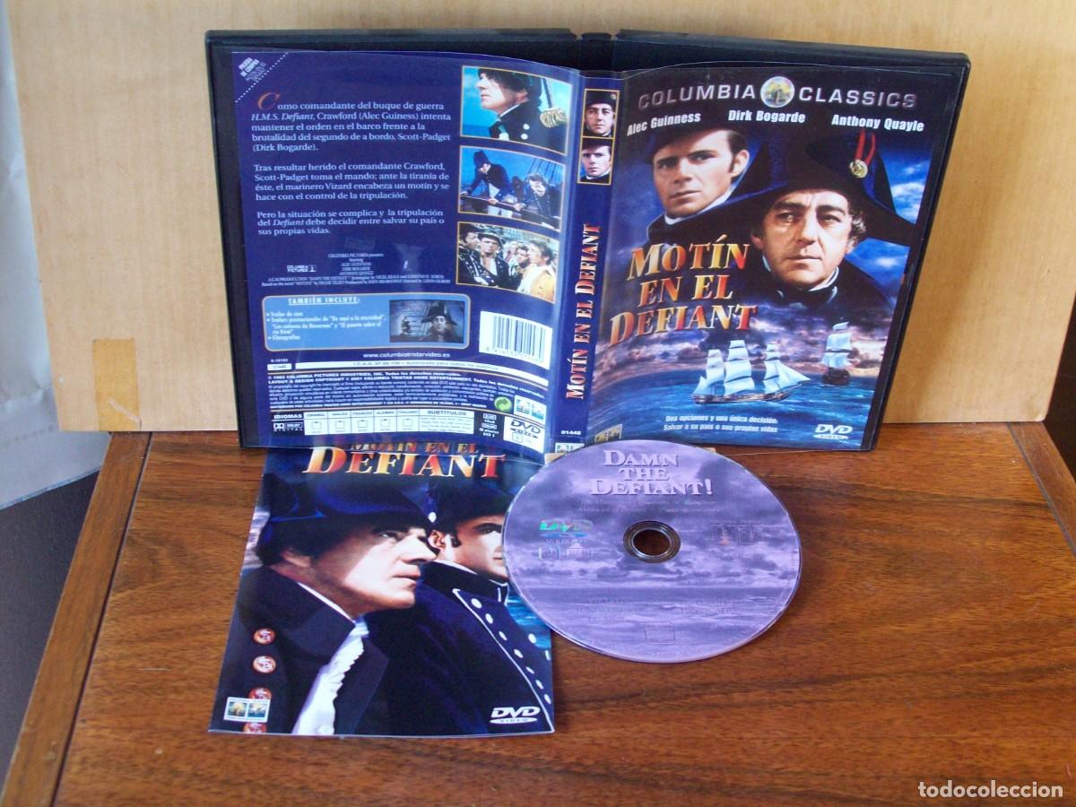 Cine: MOTIN EN EL DEFIANT - ALEC GUINNESS - DIRK BOGARDE - ANTHONY QUAYLE - DVD
